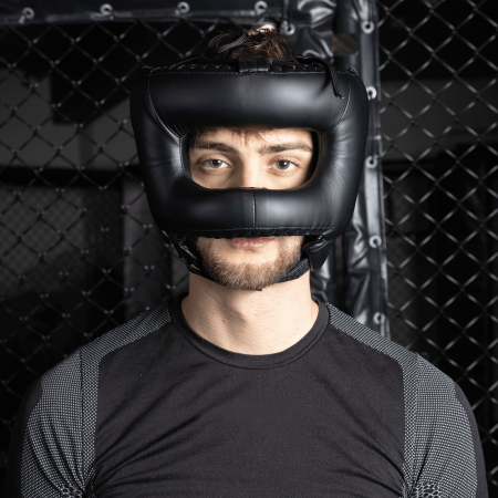 Шлем боксерский бамперный на липучке Grawa IMPACT